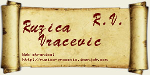 Ružica Vračević vizit kartica